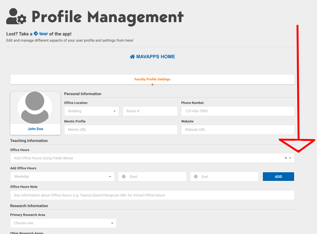 Profile Management App